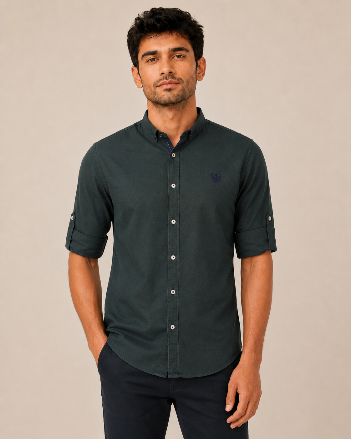Forest Crest Cotton Shirt