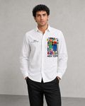New York Travel Print Cotton Shirt