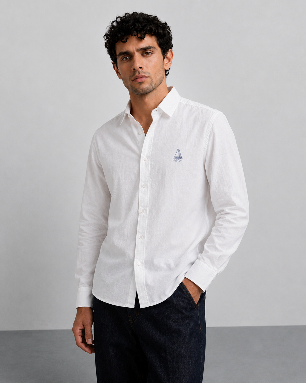 White Coastal Cotton Shirt