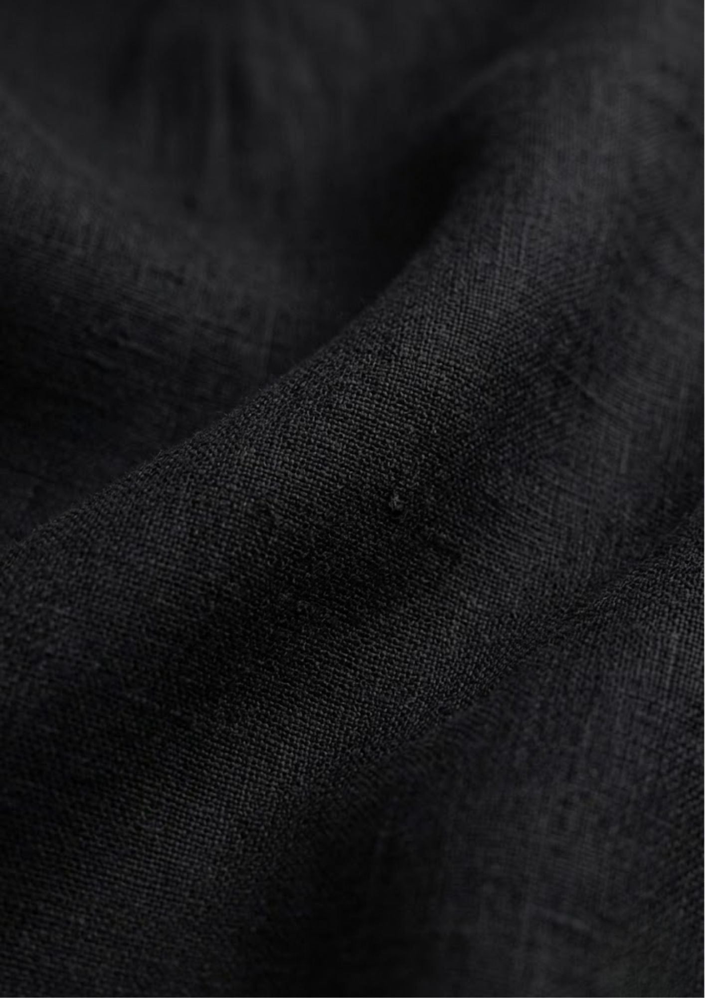 Pure Linen Shirt – Classic Black