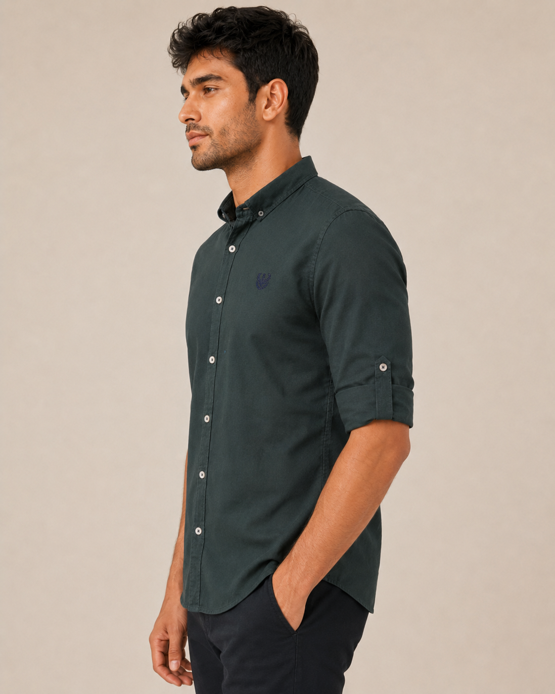 Forest Crest Cotton Shirt