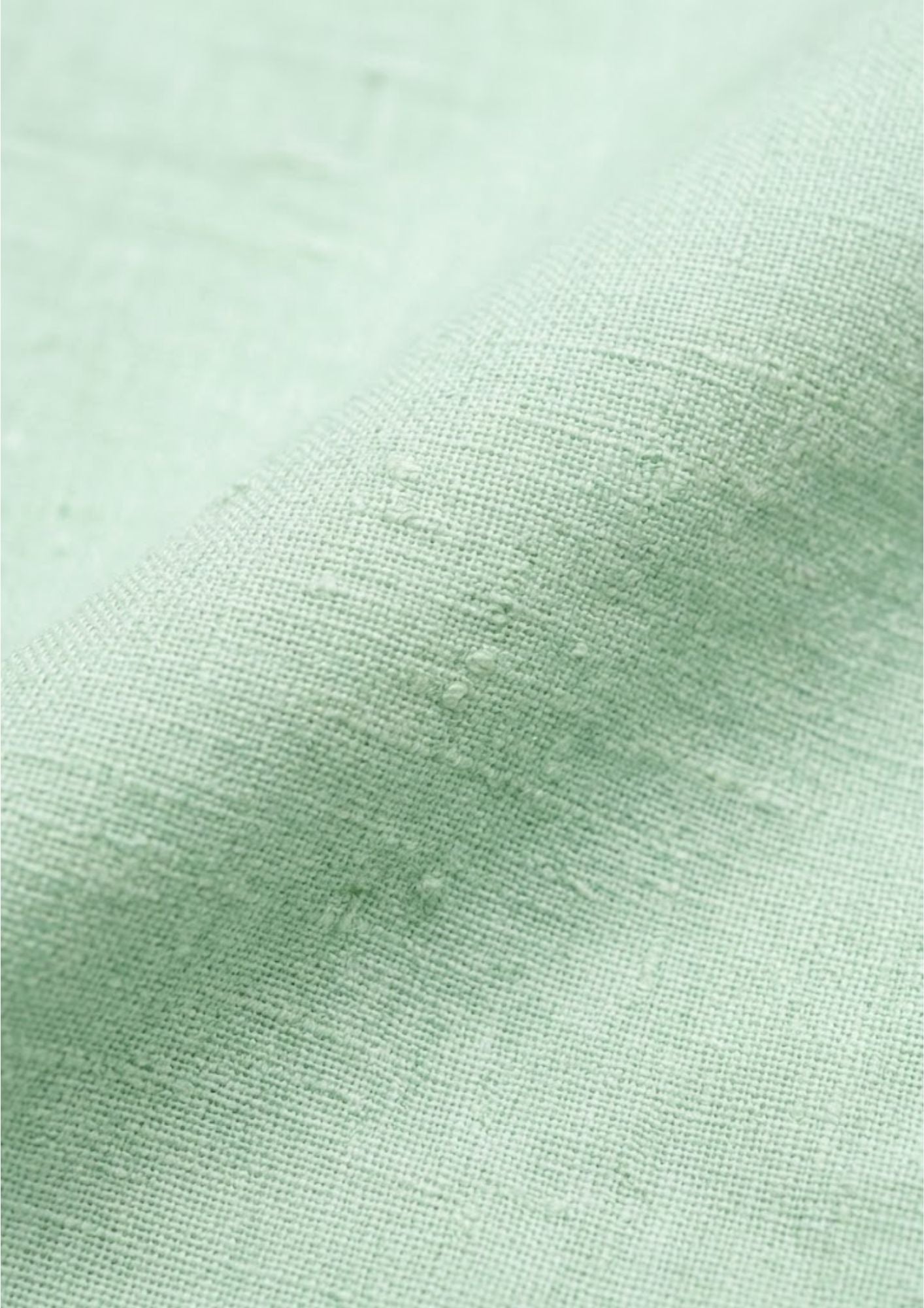 Pure Linen Shirt – Mint Ivory