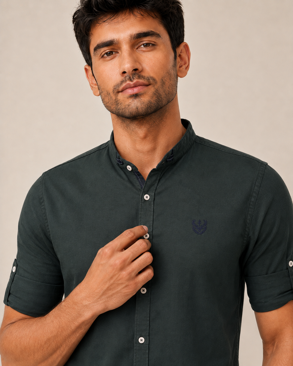 Forest Crest Cotton Shirt