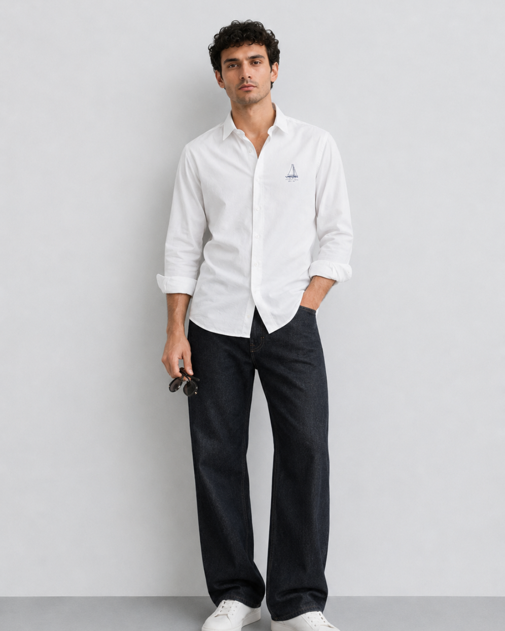 White Coastal Cotton Shirt