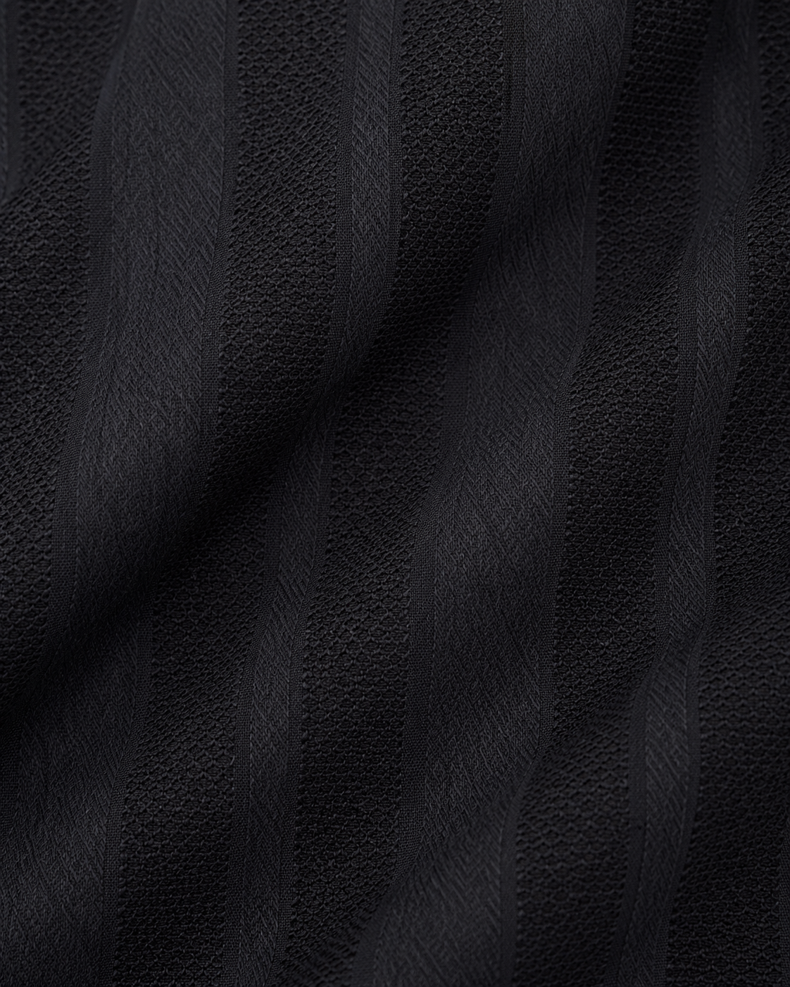 Black Textured Short Kurta