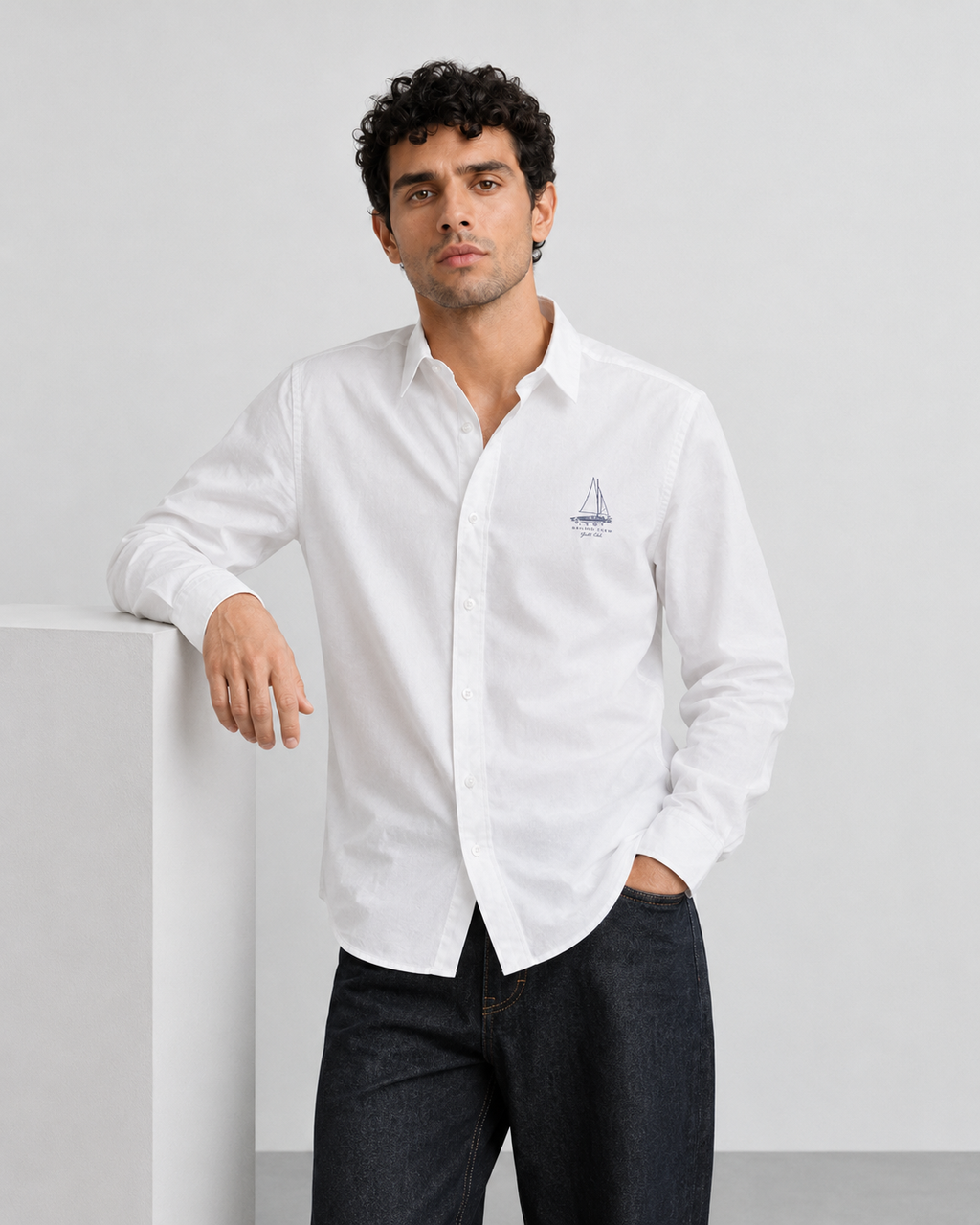 White Coastal Cotton Shirt