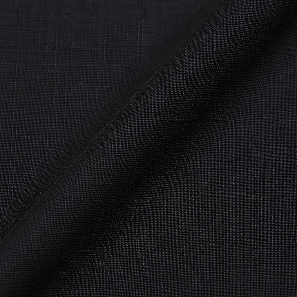 Black Texture Cotton Shirt