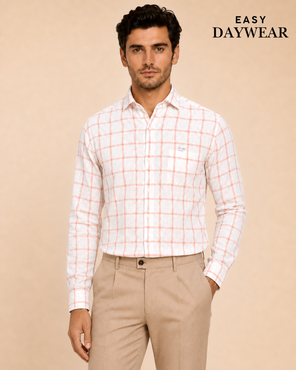 Cherry Check Cotton Shirt