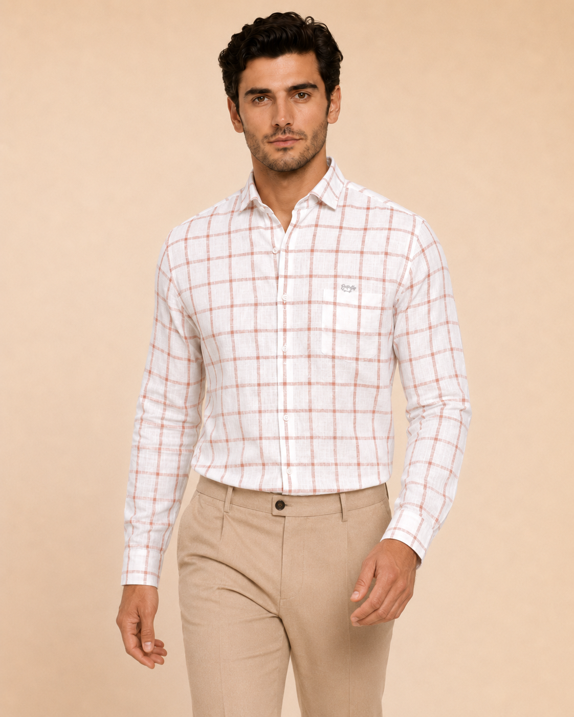 Cherry Check Cotton Shirt