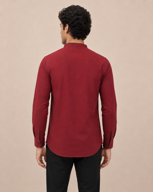Crimson Crest Cotton Short Kurta