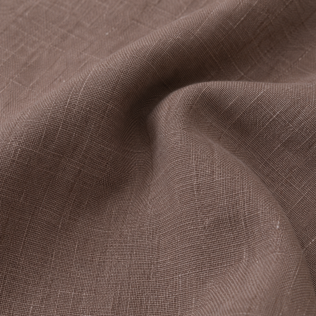 Dark Greige Textured Cotton Shirt