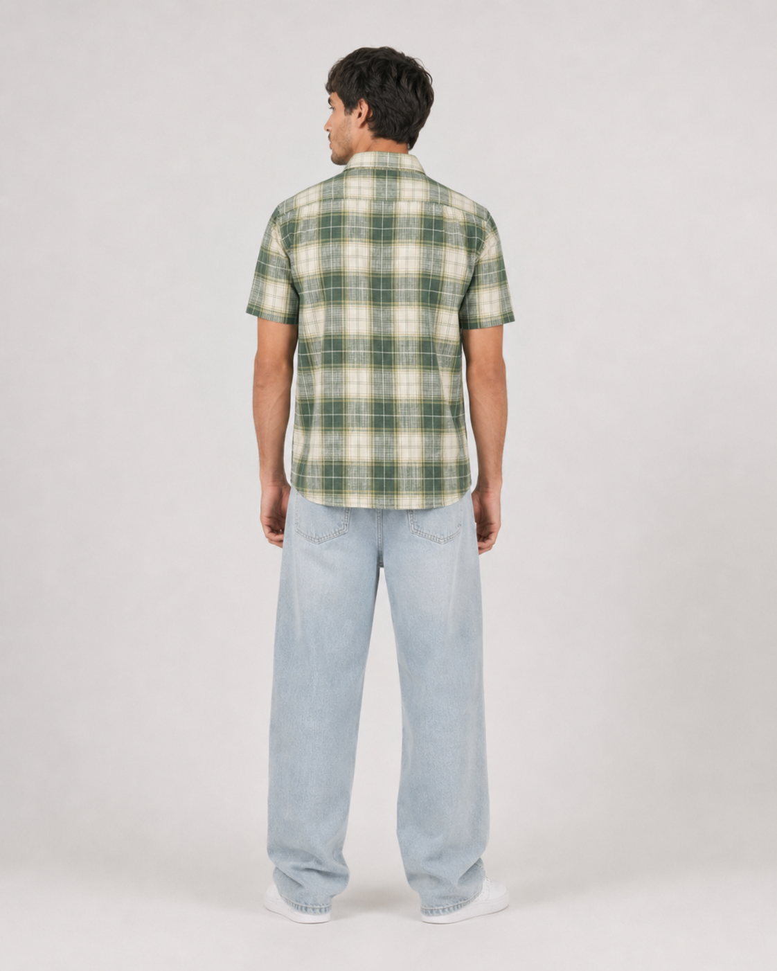 Forest Plaid Cotton Shirt