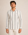 Grey Vertical Stripe Cotton Shirt