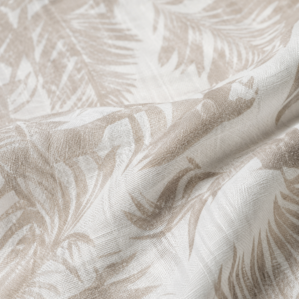 Ivory Leaf Cotton Shirt
