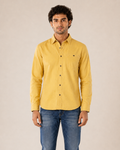 Lemon Solid Cotton Shirt
