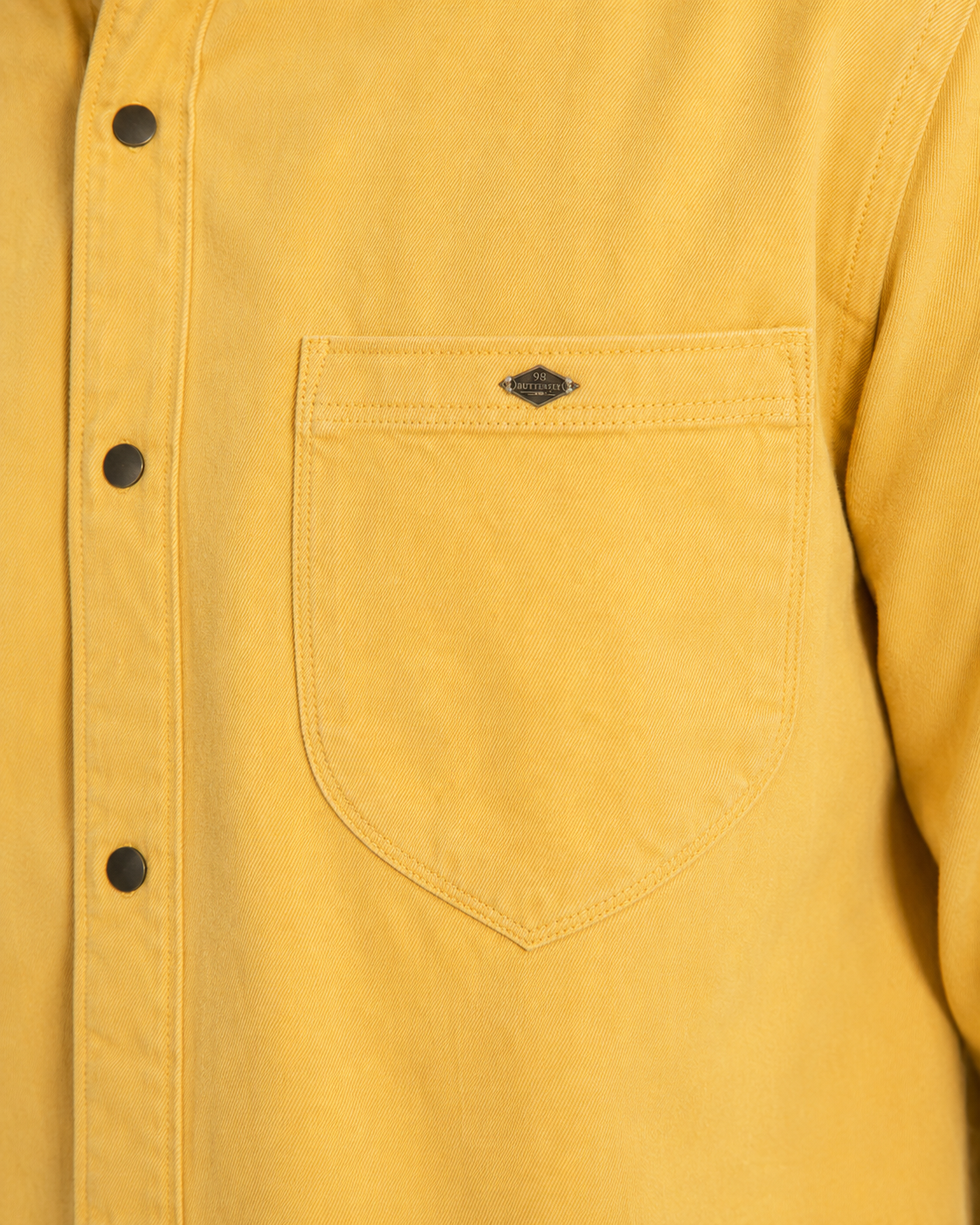 Lemon Solid Cotton Shirt
