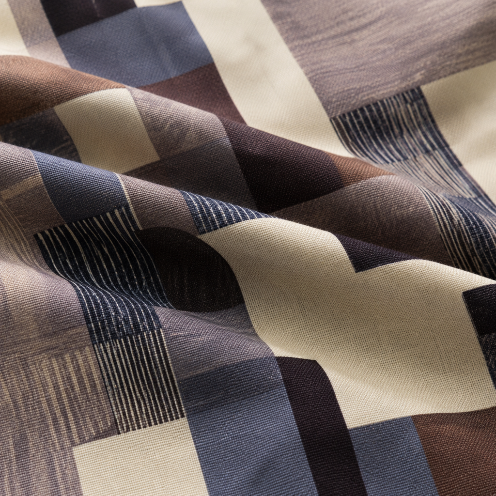 Men’s Geometric Abstract Printed Cord Set | Shirt & Shorts Co-ord