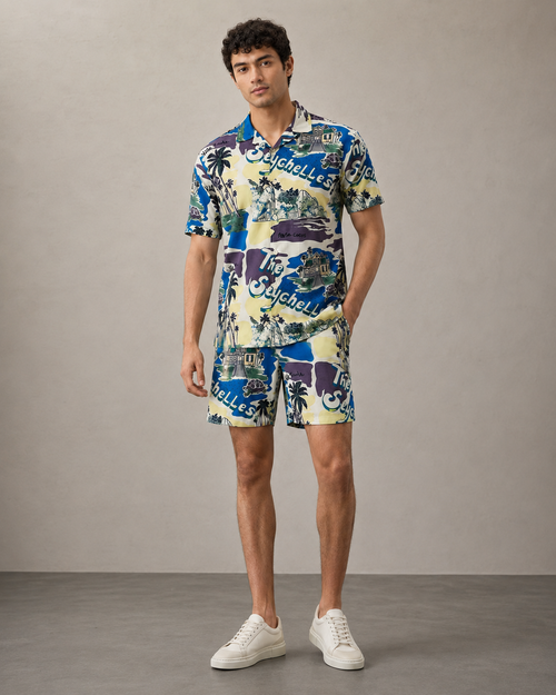 Men’s Seychelles Vacation Printed Cord Set | Shirt & Shorts Co-ord