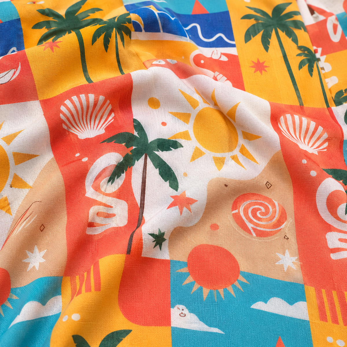 Men’s Tropical Vacation Printed Cord Set | Shirt & Shorts Co-ord