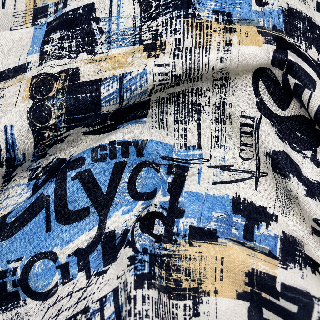 Men’s Urban Graffiti Printed Cord Set | Shirt & Shorts Co-ord