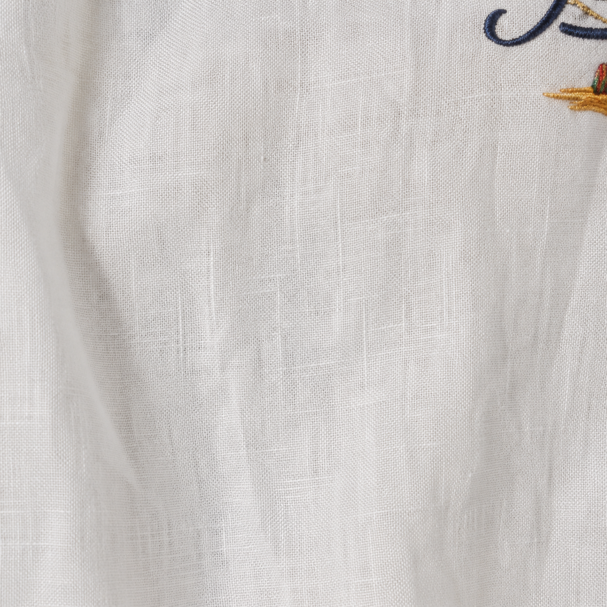 Men’s White Pure Linen PJ Cord Set | 60 Lea Premium Linen Shirt & Pyjama Co-ord | Luxury Loungewear & Resort Set