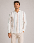 Mint Multi Stripe Cotton Shirt
