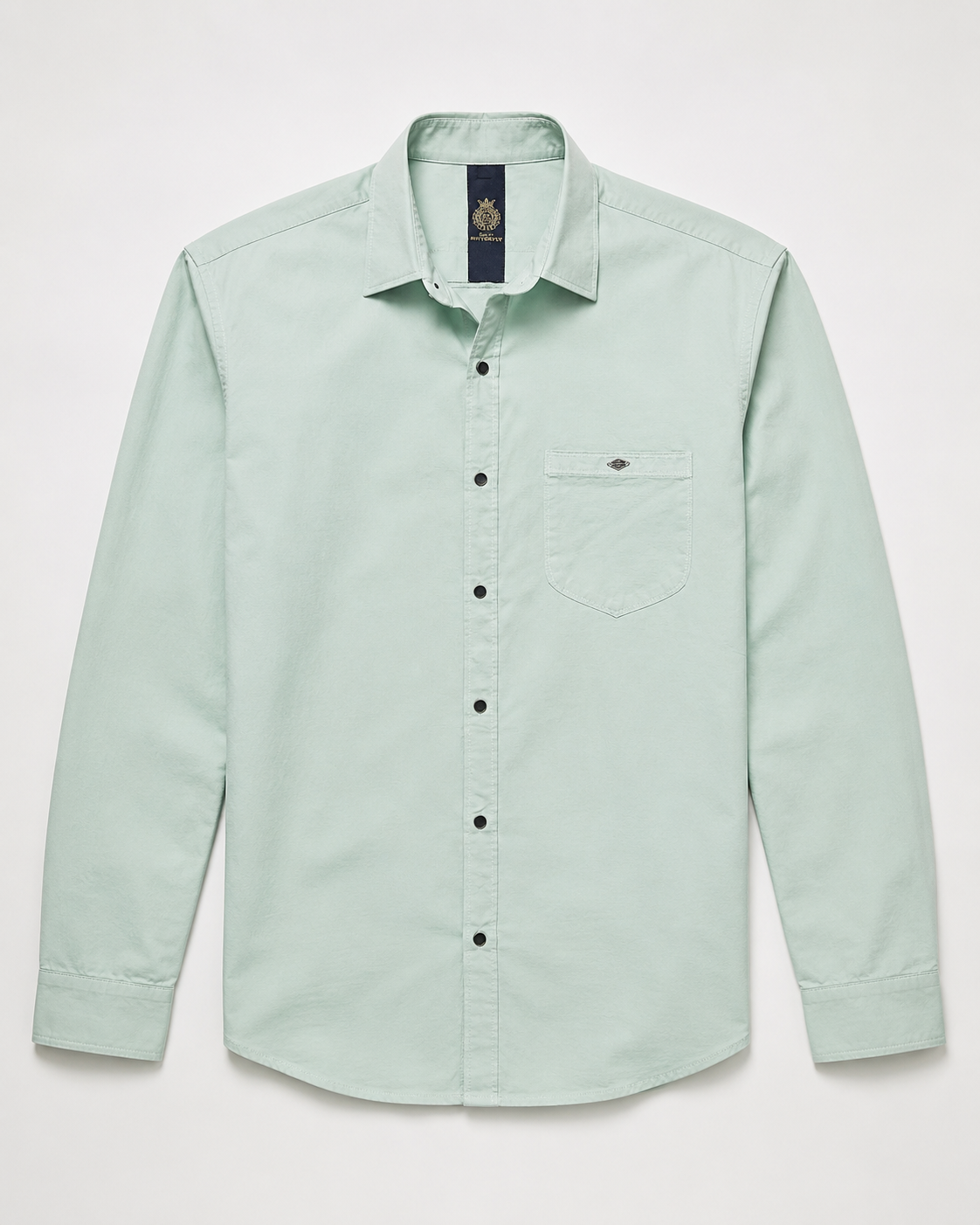 Mint Solid Cotton Shirt