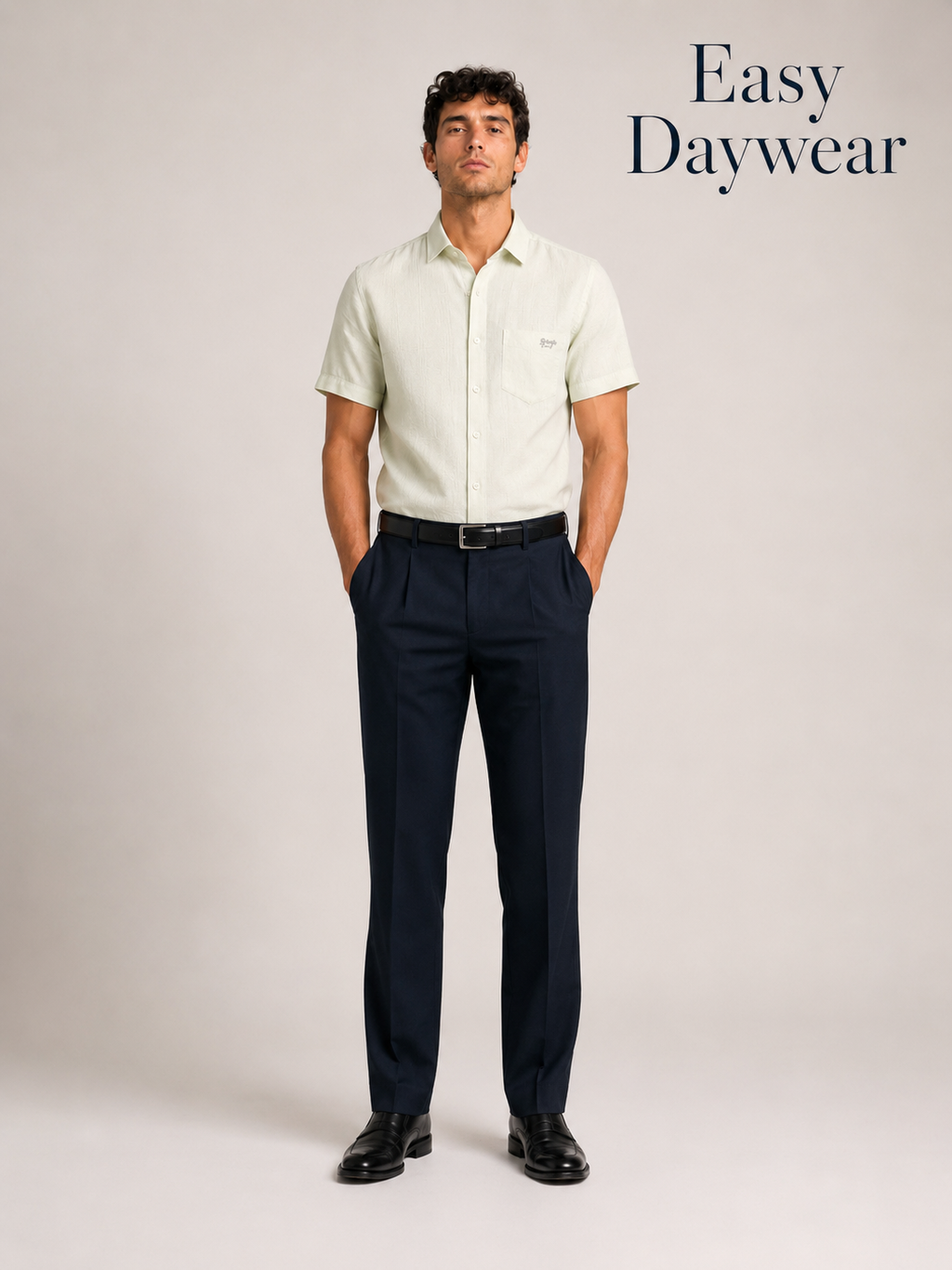 Mint Textured Cotton Shirt