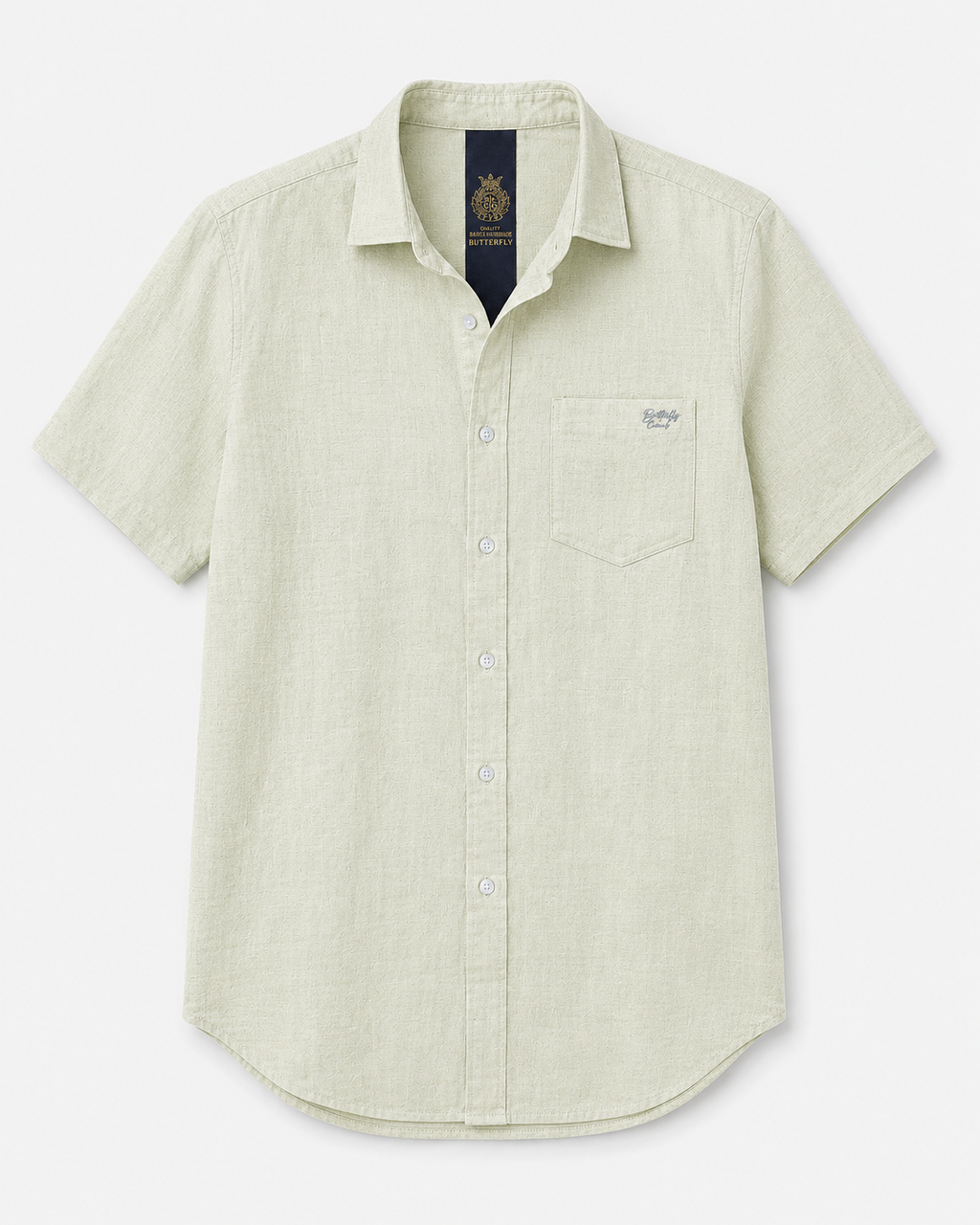 Mint Textured Cotton Shirt