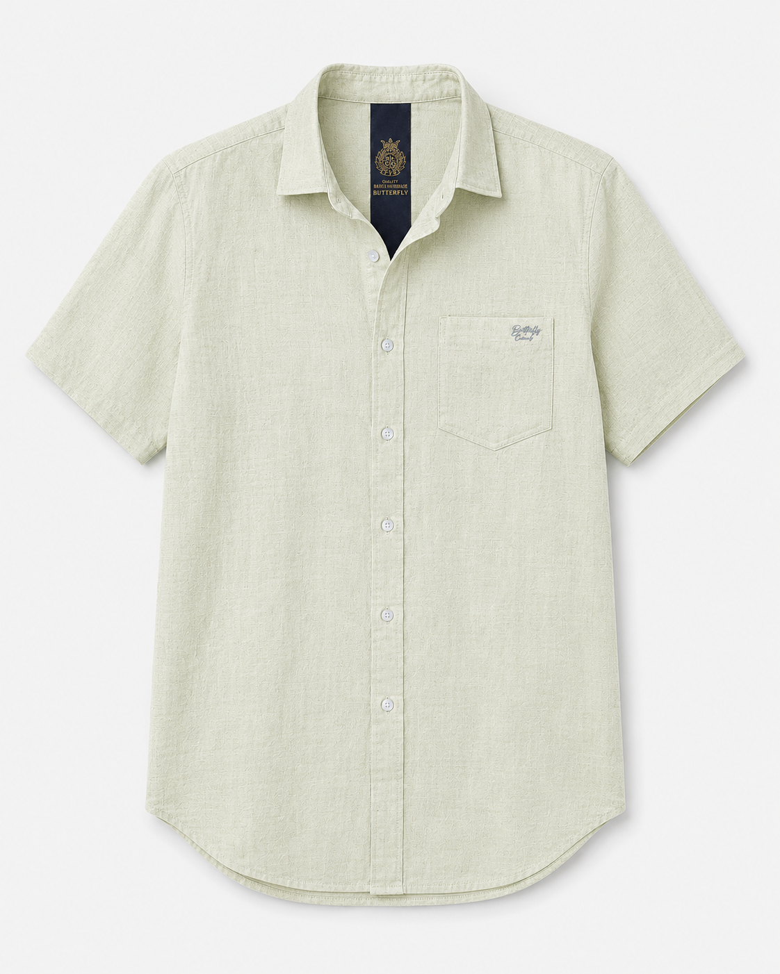 Mint Textured Cotton Shirt