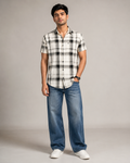Monochrome Check Shirt