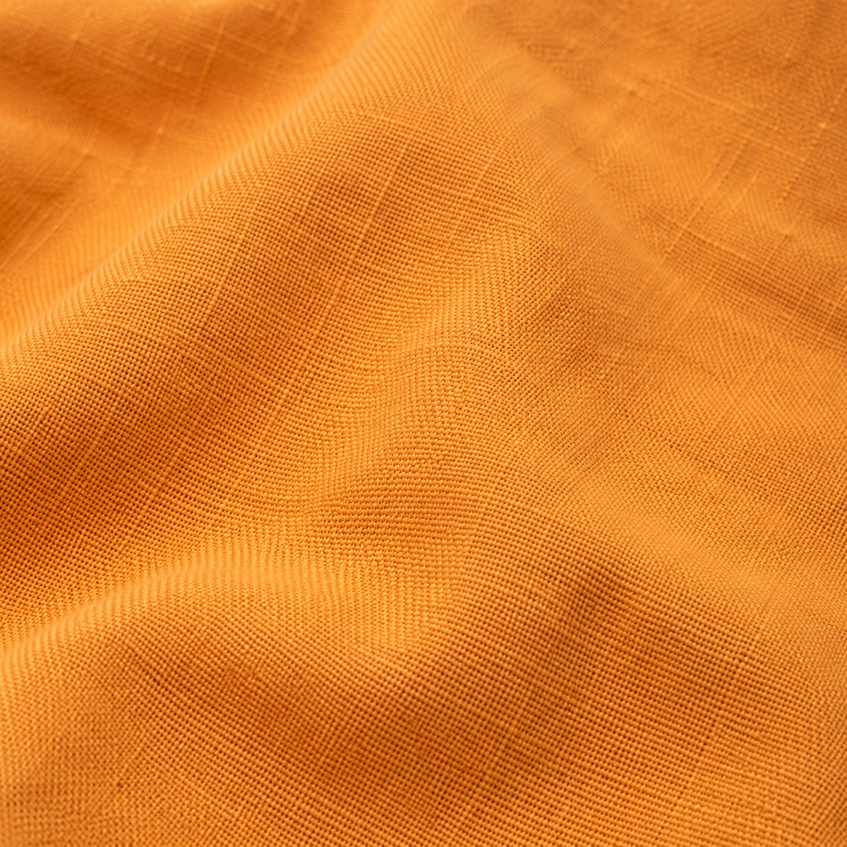 Mustard Solid Cotton Shirt