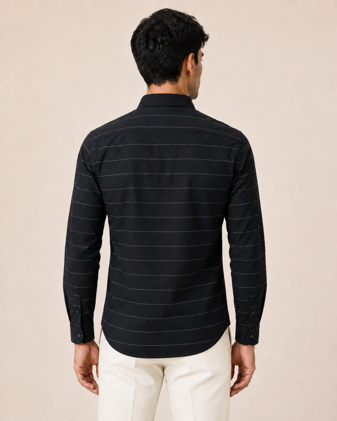 Noir Horizon Cotton Shirt