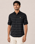Onyx Stripe Cotton Shirt