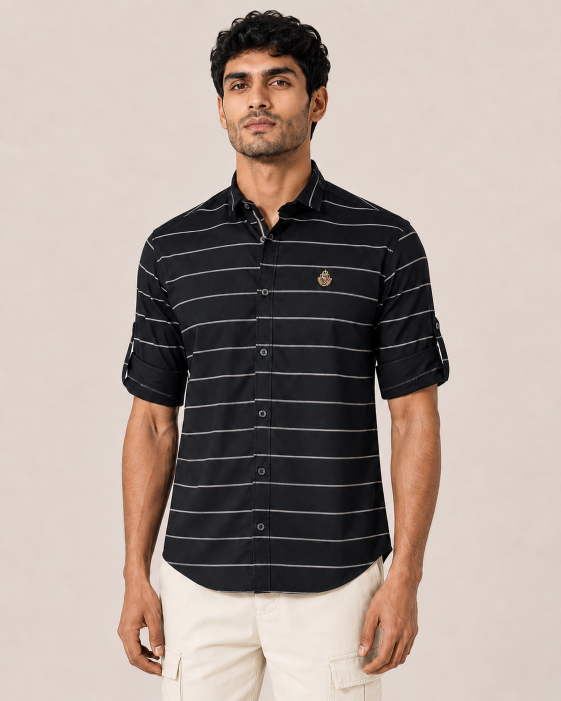 Onyx Stripe Cotton Shirt