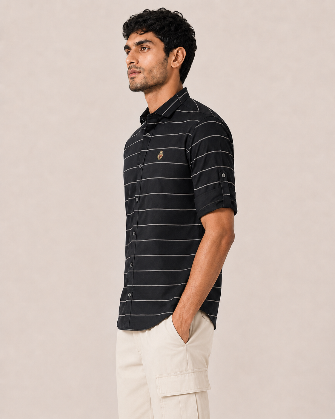 Onyx Stripe Cotton Shirt