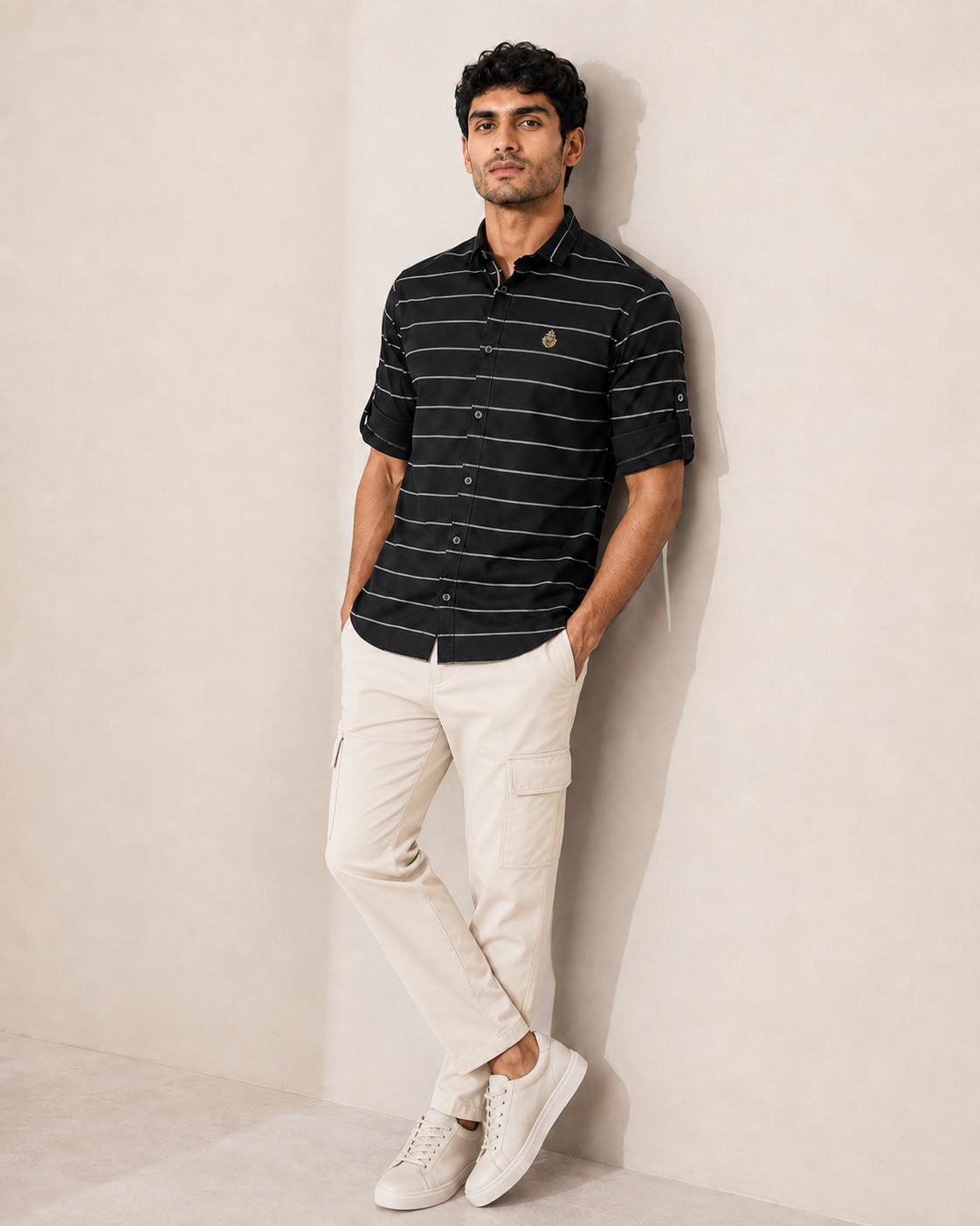 Onyx Stripe Cotton Shirt
