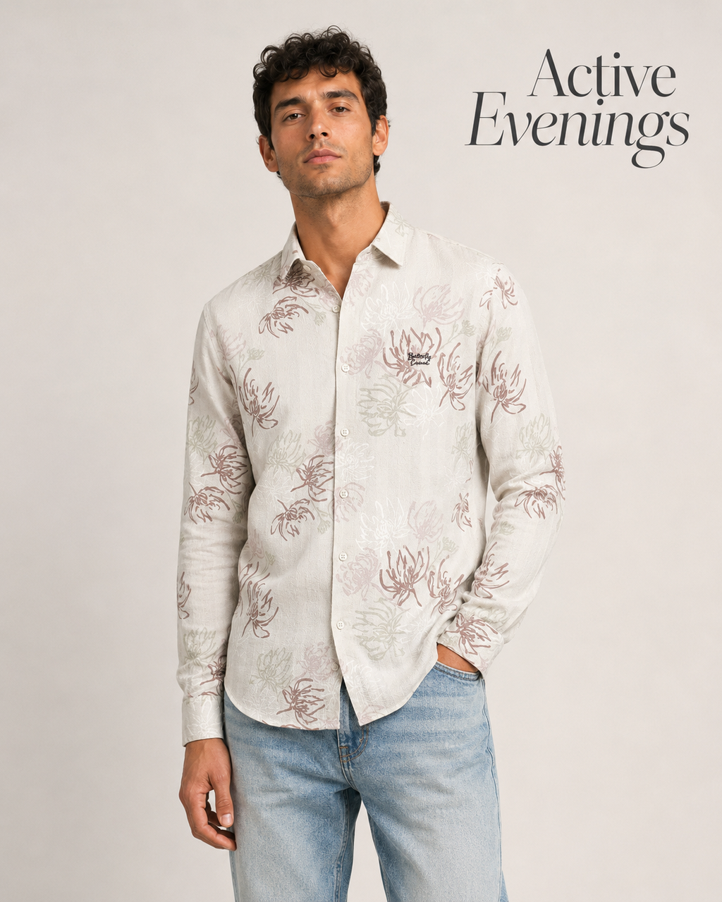 Pastel Floral  Cotton Shirt
