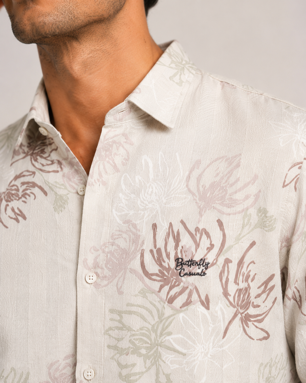 Pastel Floral  Cotton Shirt