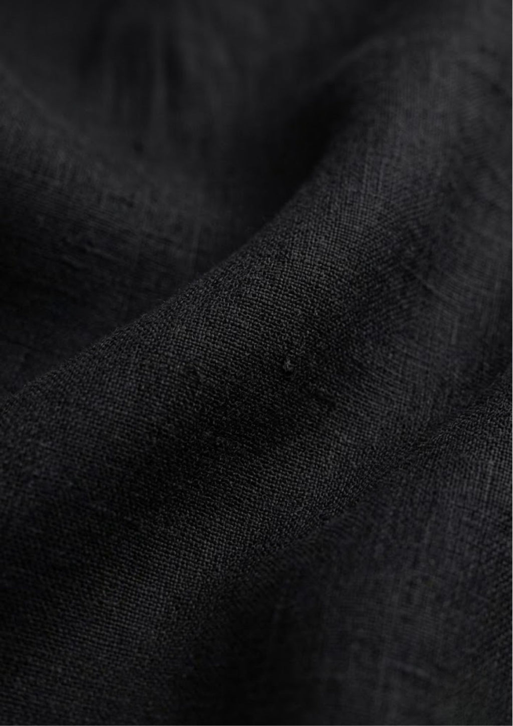 Pure Linen Shirt – Classic Black