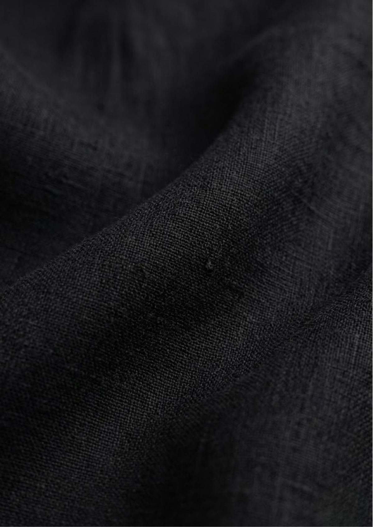 Pure Linen Shirt – Classic Black