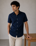 Pure Linen Shirt – Midnight Navy