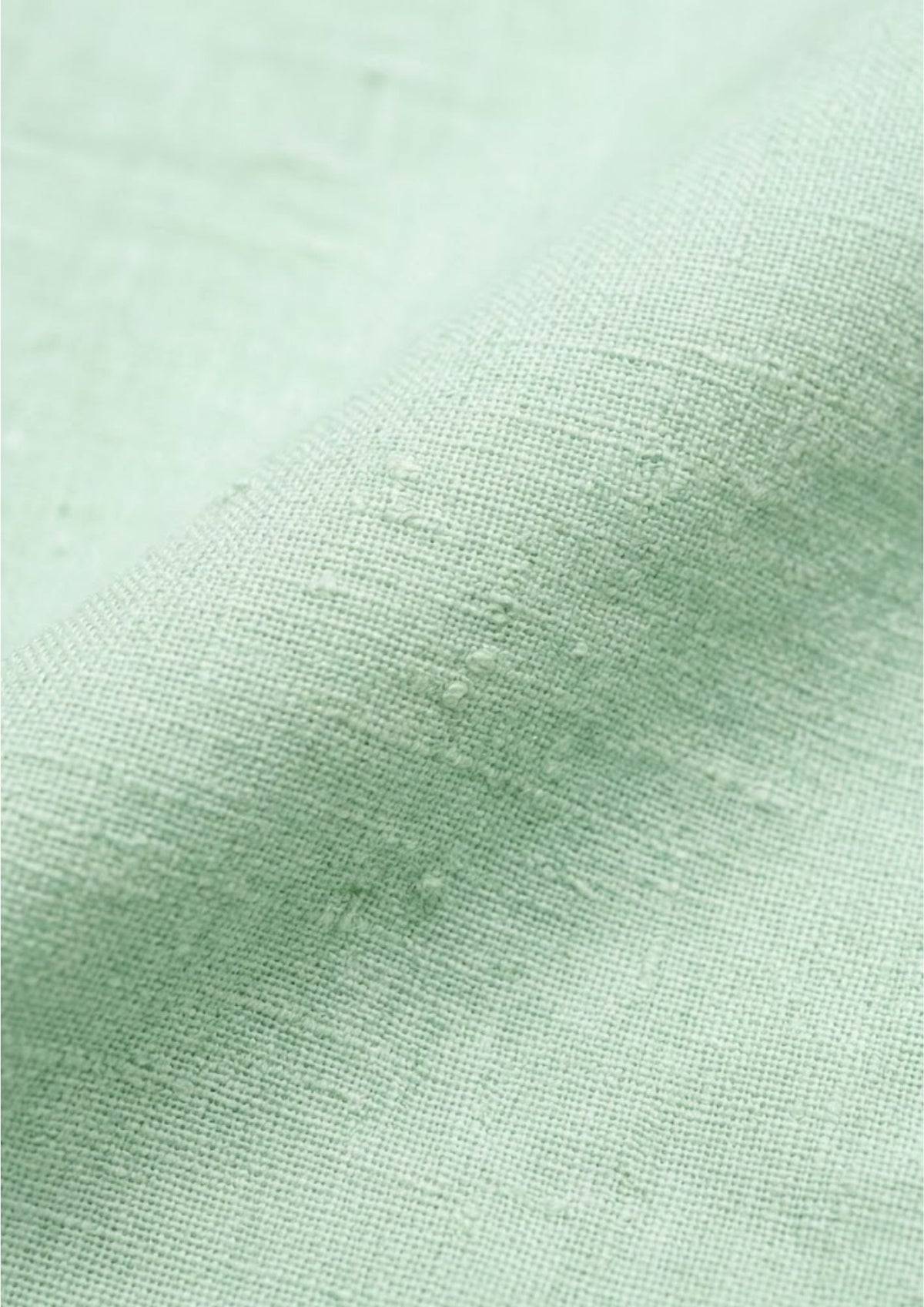 Pure Linen Shirt – Mint Ivory