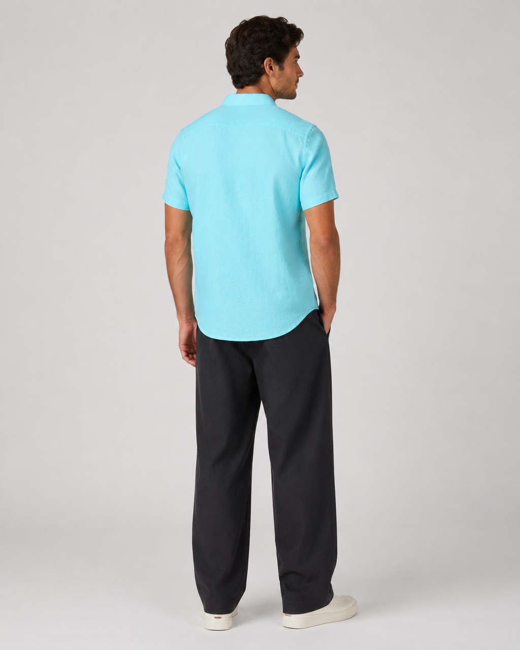 Pure Linen Shirt – Seafoam Mint