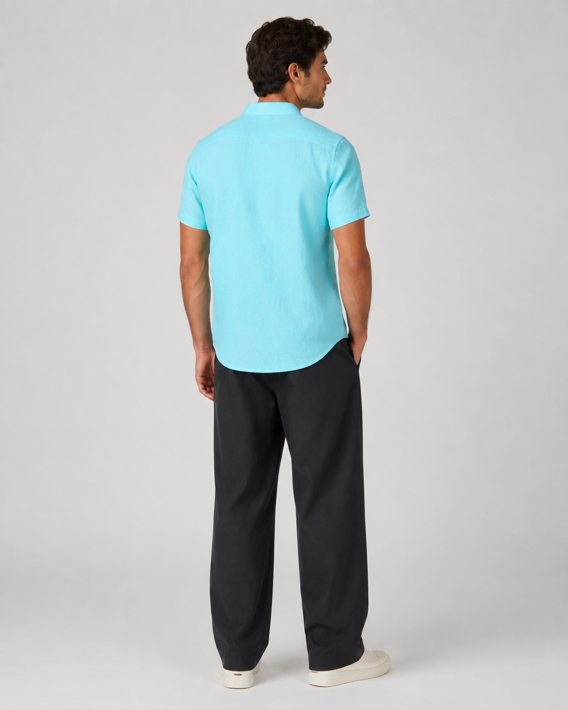 Pure Linen Shirt – Seafoam Mint