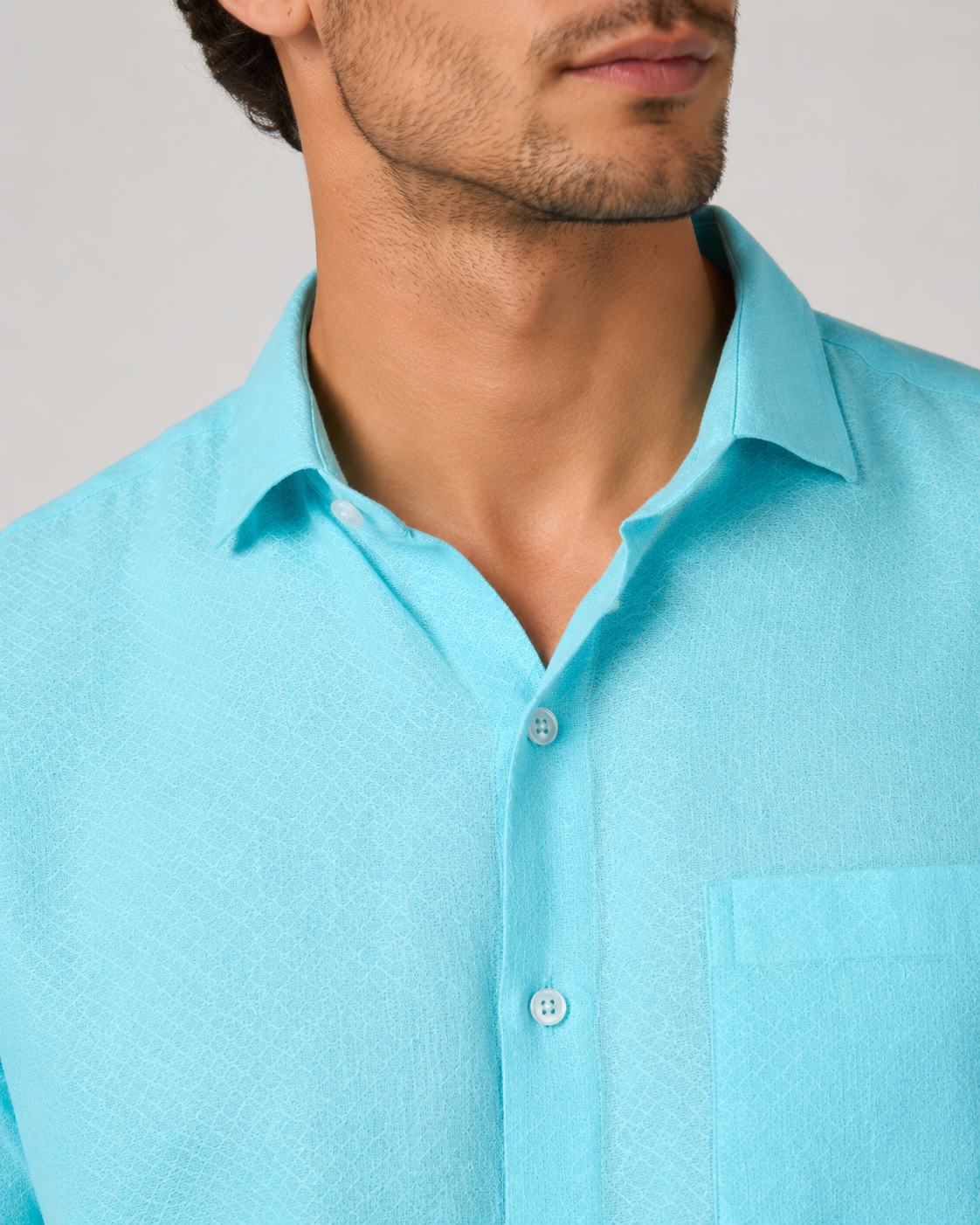 Pure Linen Shirt – Seafoam Mint