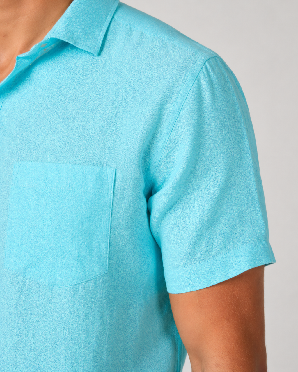 Pure Linen Shirt – Seafoam Mint
