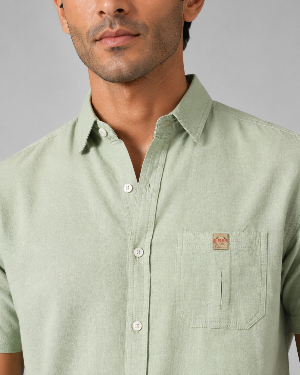 Soft Mint Cotton Shirt