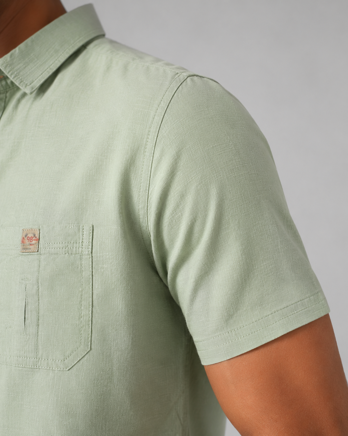 Soft Mint Cotton Shirt