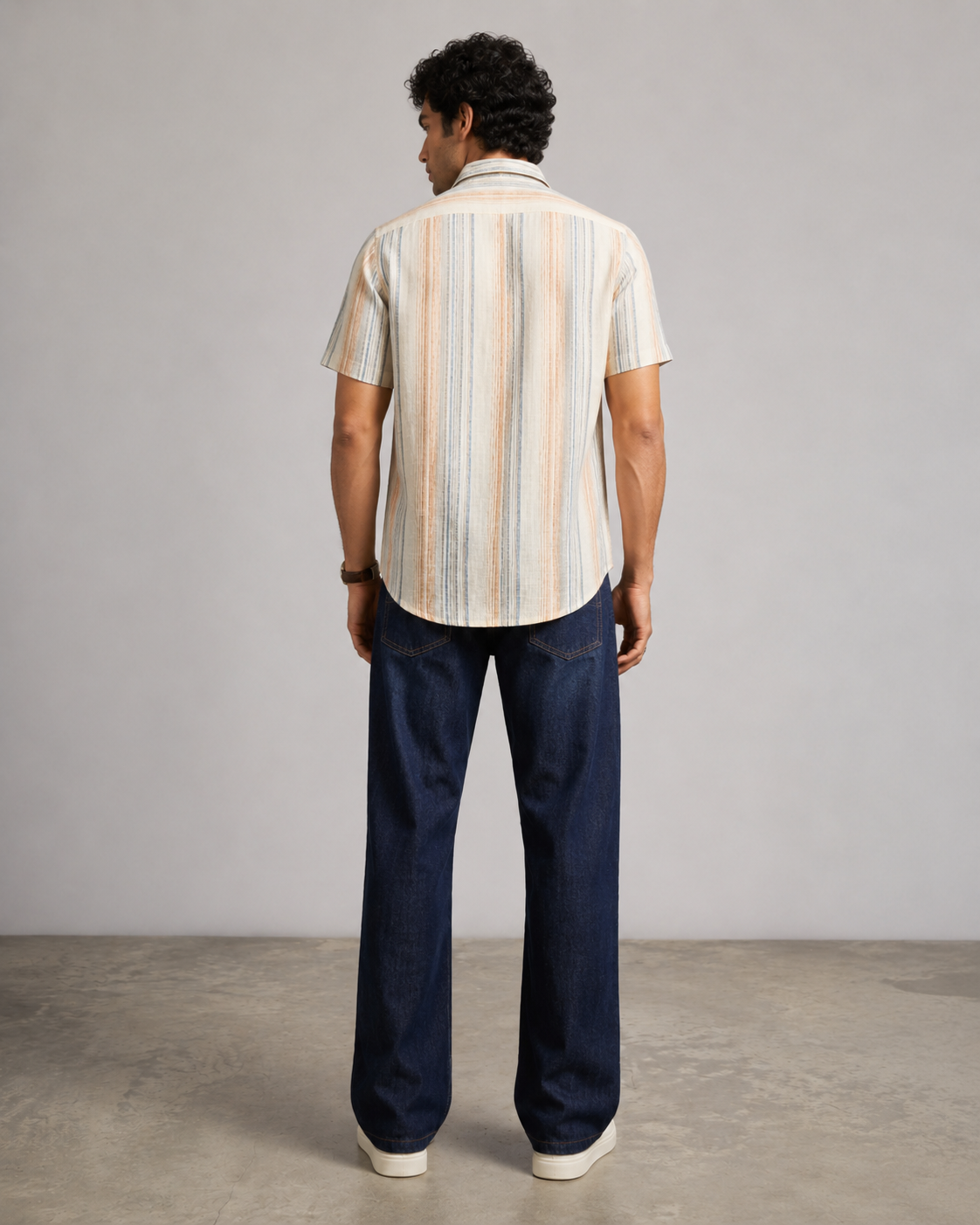 Sunset Stripe Cotton Shirt